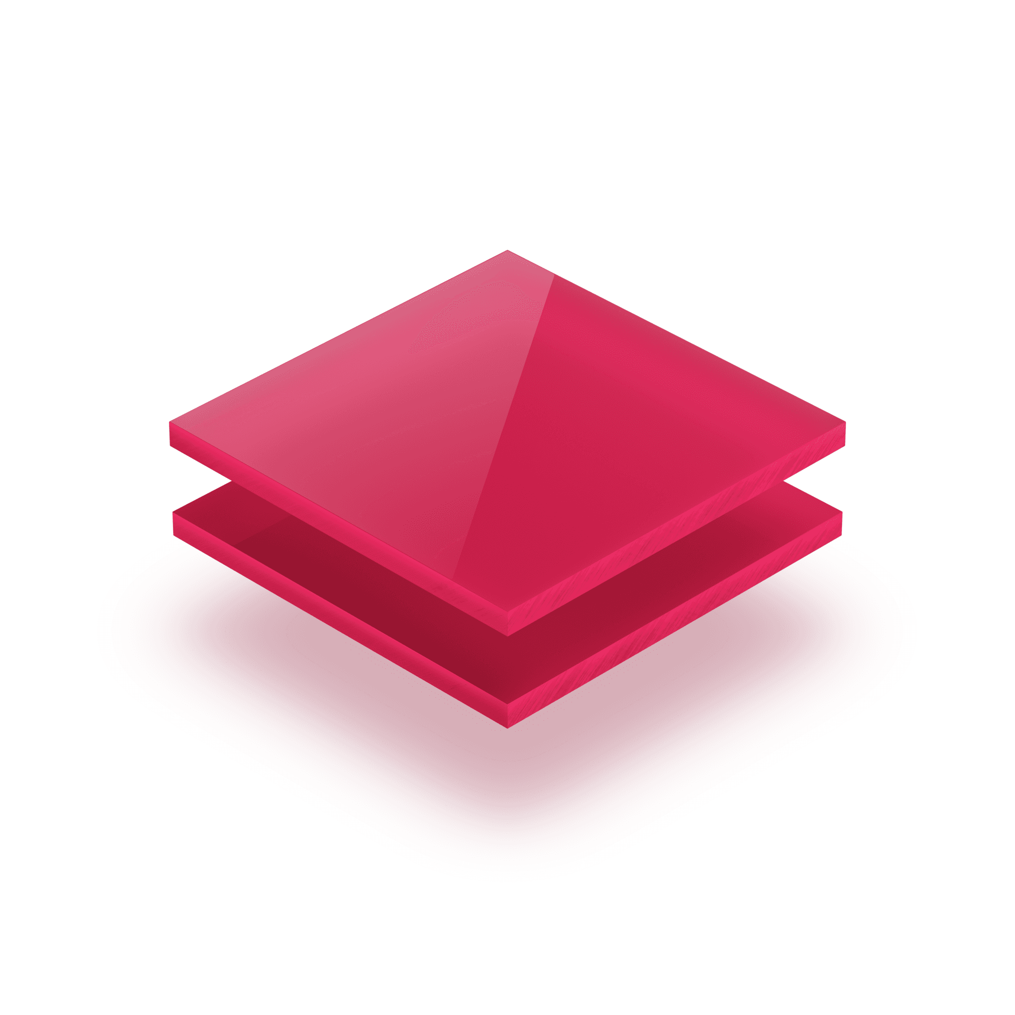 Acrylglas Platte opal magenta
