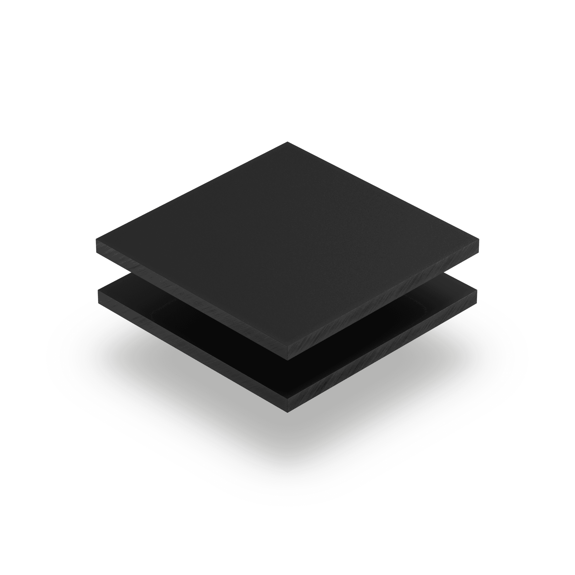 Acrylglasplatten matt ebony