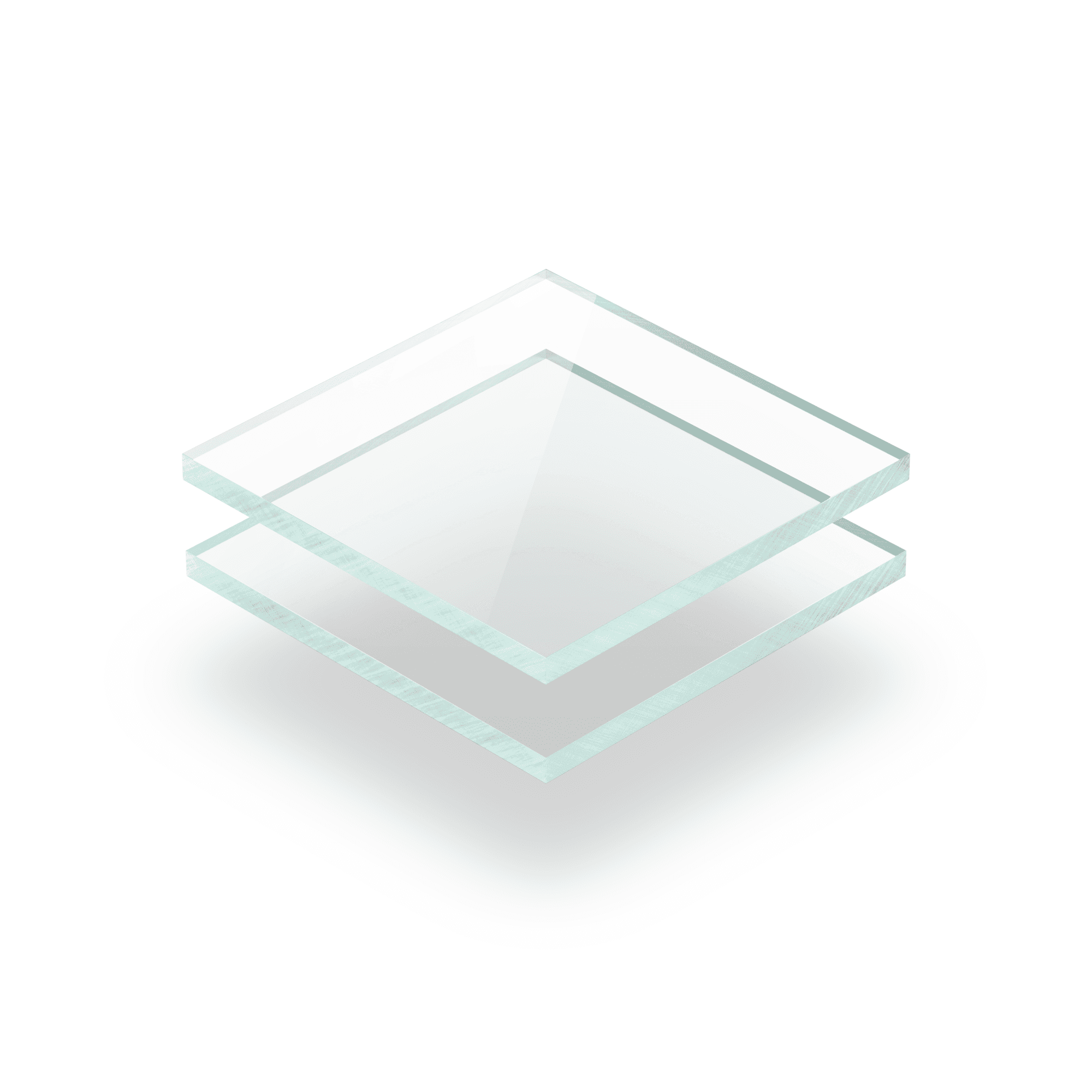 Acrylglasplatten 3 mm glasslook