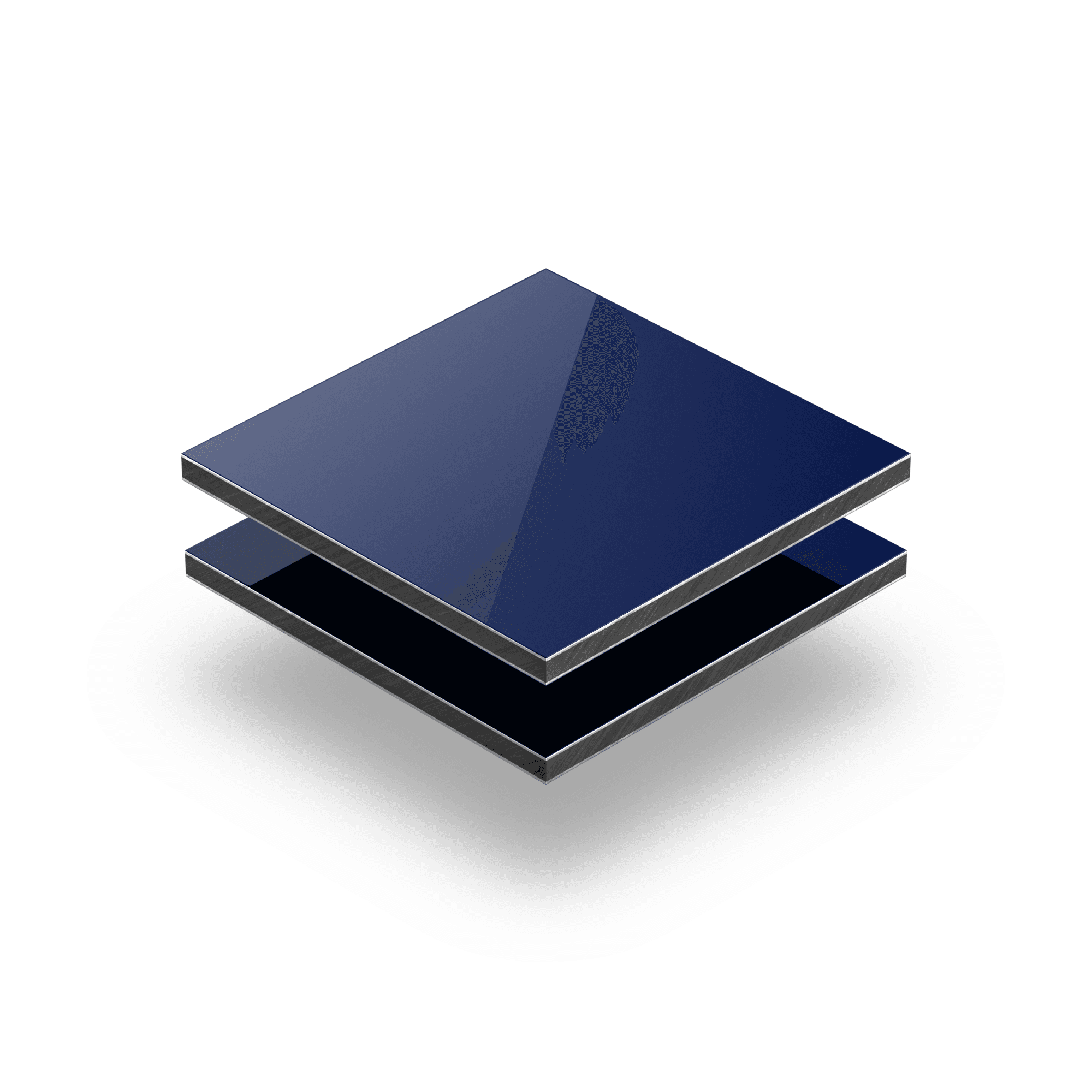 Alu Verbundplatten blau RAL 5002