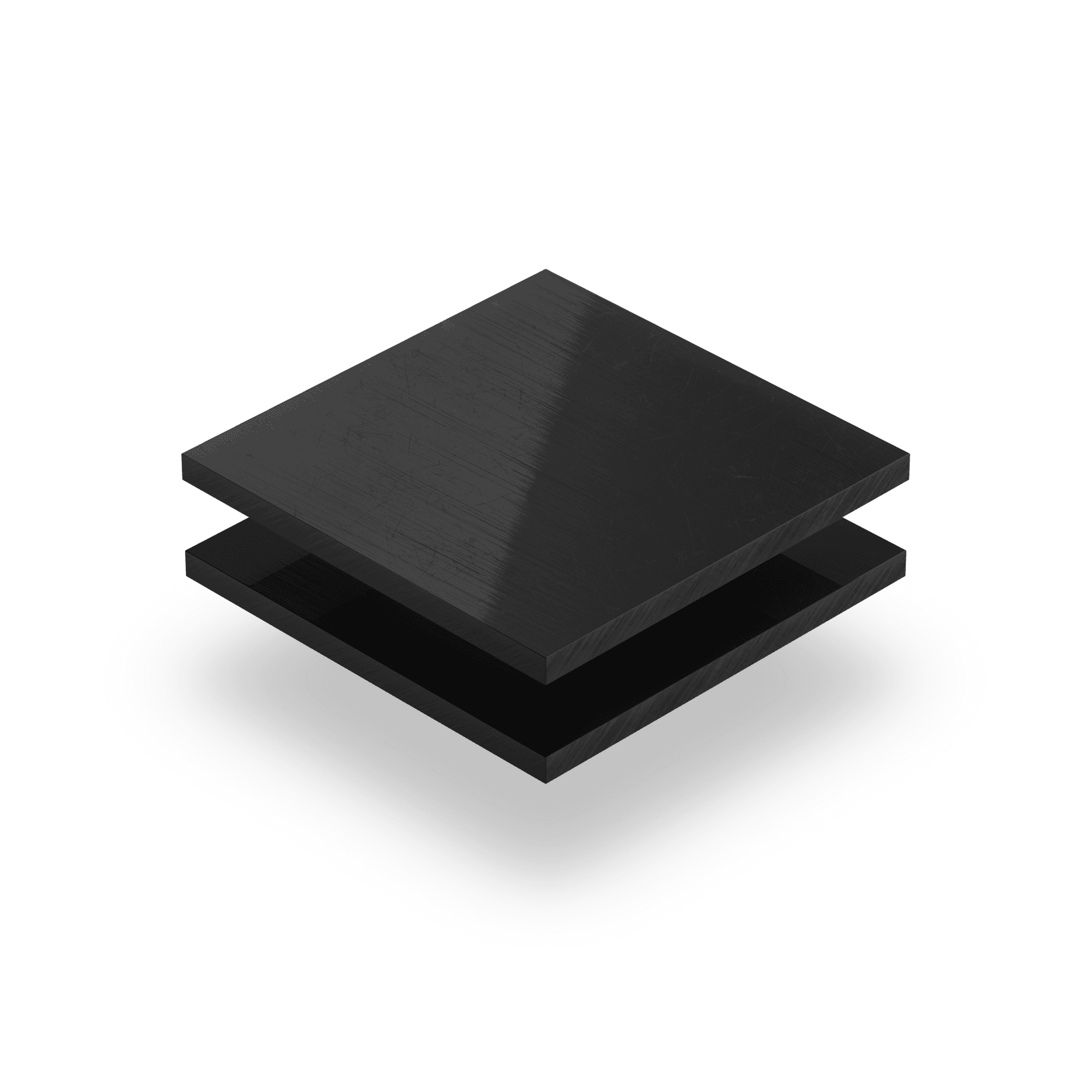 Platte schwarz Polyethylen PE