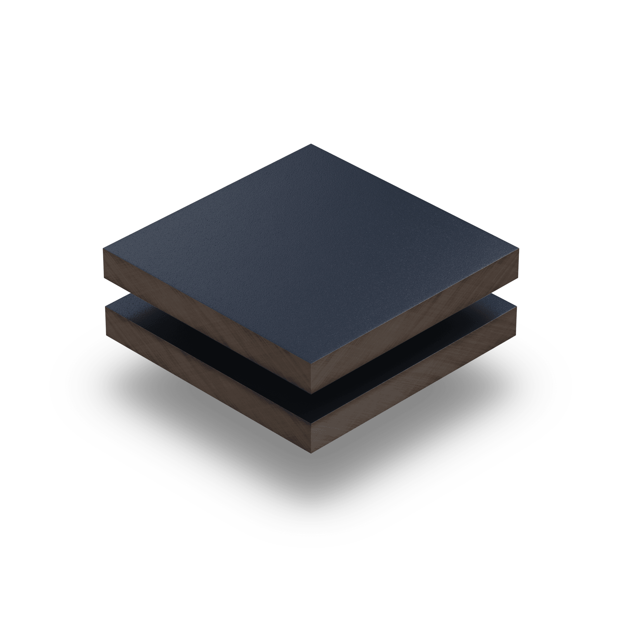HPL Platte struktur 6 mm stahlblau RAL 5011