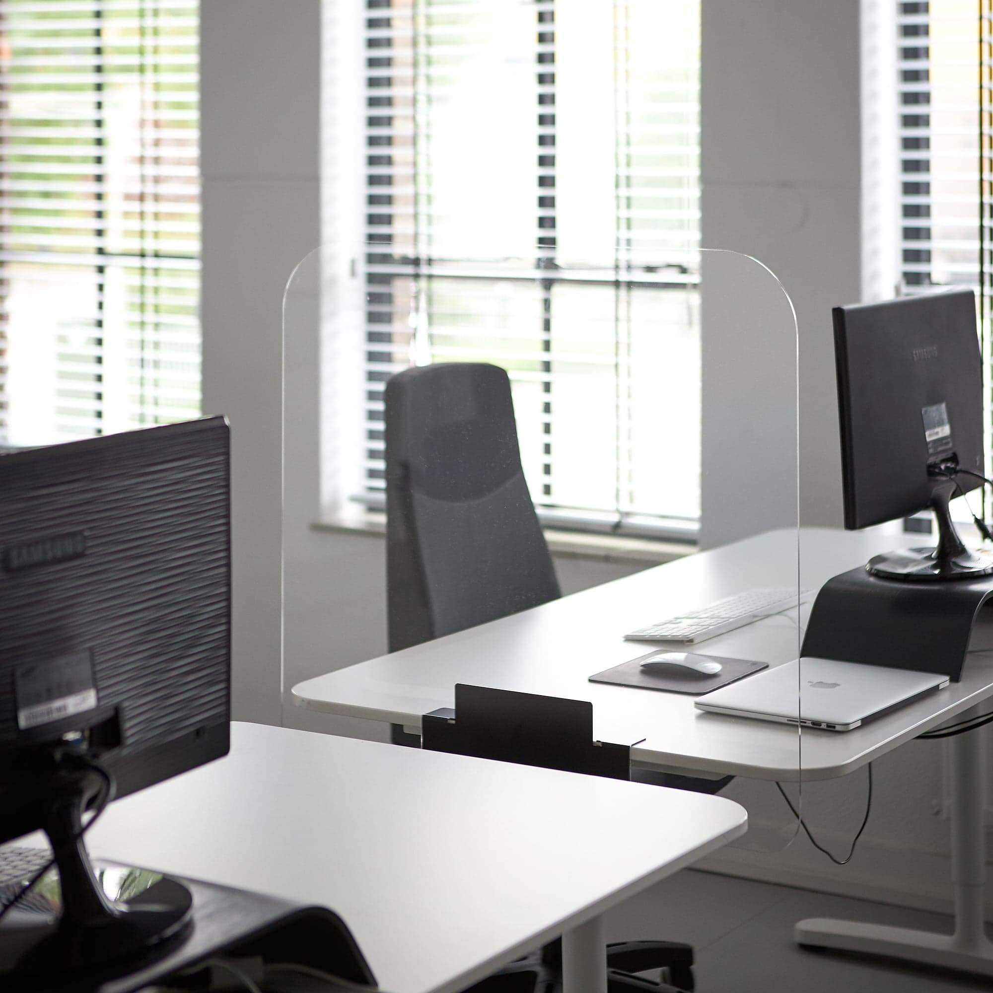 Acrylglas Schreibtisch Schutzwand