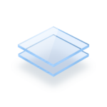 Acrylglasplatte fluoreszierend Blau