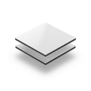 Alu Dibond® Platte Weiß
