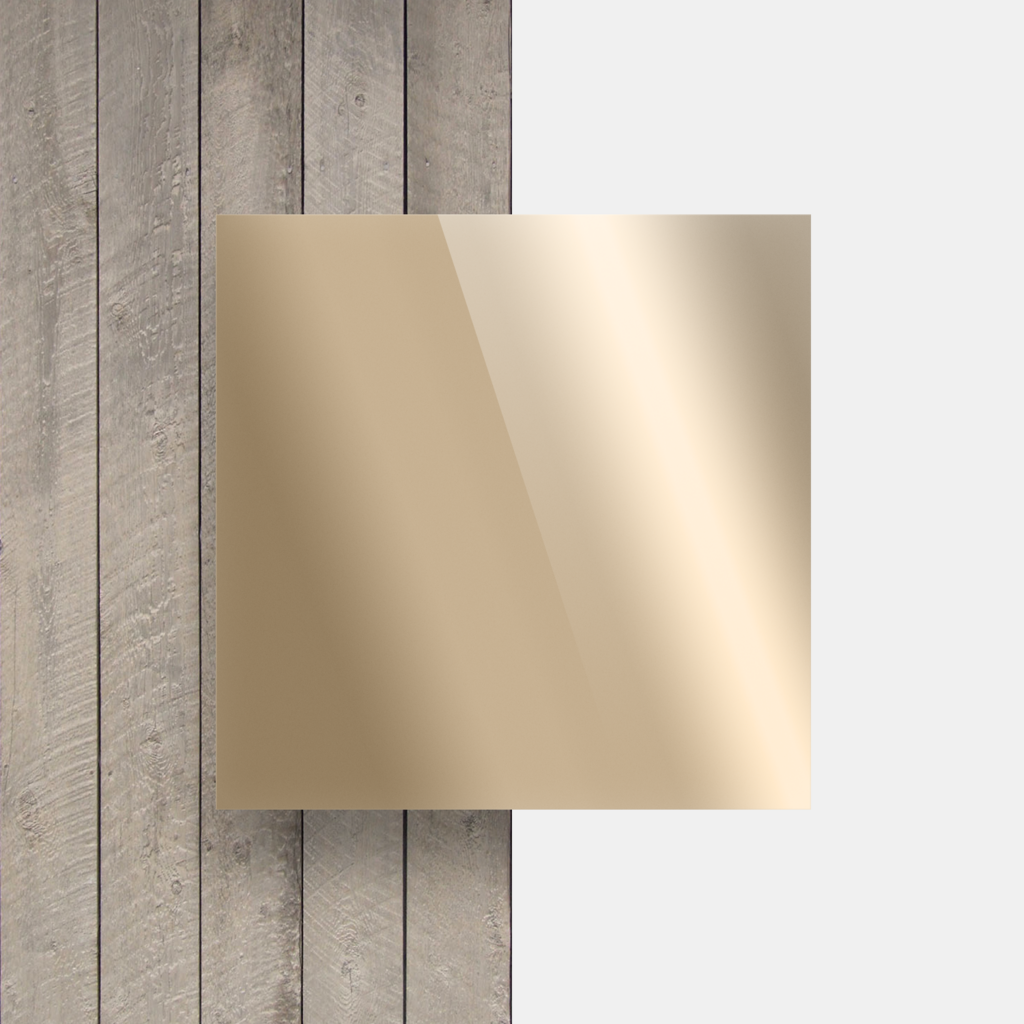 Acrylglasplatte spiegel Gold