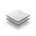 Alu Verbundplatten glänzend 3 mm weiß RAL 9003