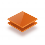 Buchstabenplatte orange 8mm