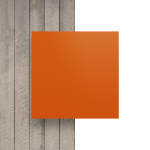 Buchstabenplatte orange Vorderseite matt